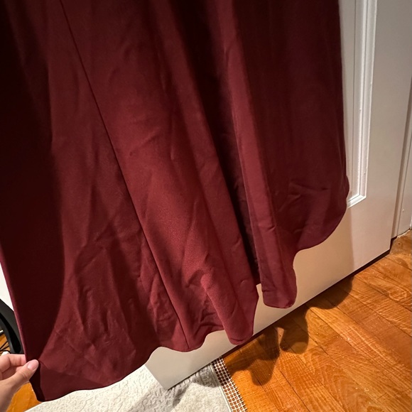 Terani off the shoulder burgundy dress - Picture 6 of 10